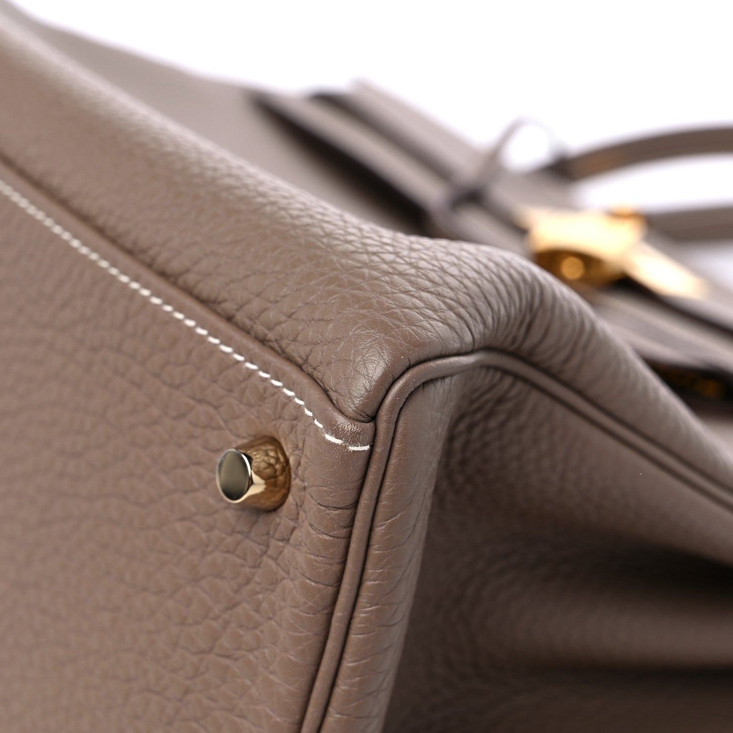 Hermes Togo Kelly Retourne 35 Etoupe 9 of 13
