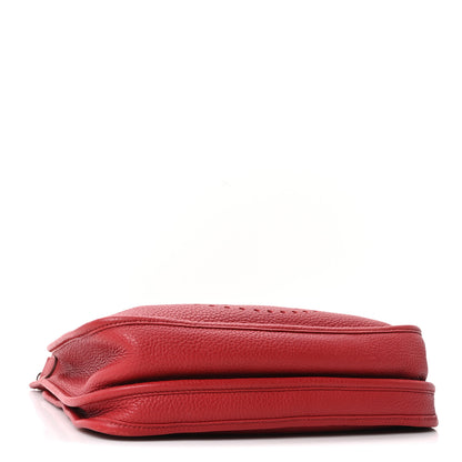 Hermes Taurillon Clemence Evelyne III PM Rouge Garance 3 of 9