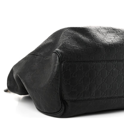 Gucci Guccissima Large Sukey Tote Black 9 of 11