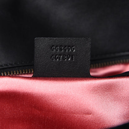Gucci Velvet Matelasse Medium GG Marmont Shoulder Bag Black 7 of 12