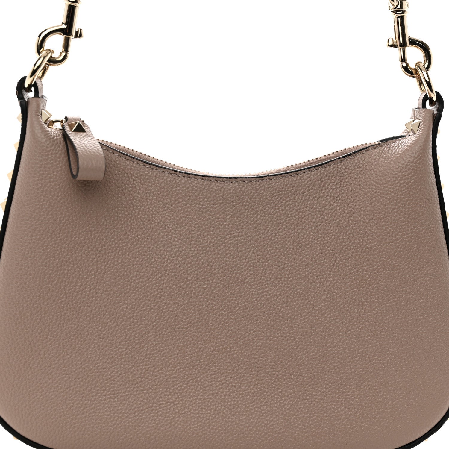 Valentino Garavani Grainy Calfskin Mini Rockstud Hobo Poudre 7 of 10