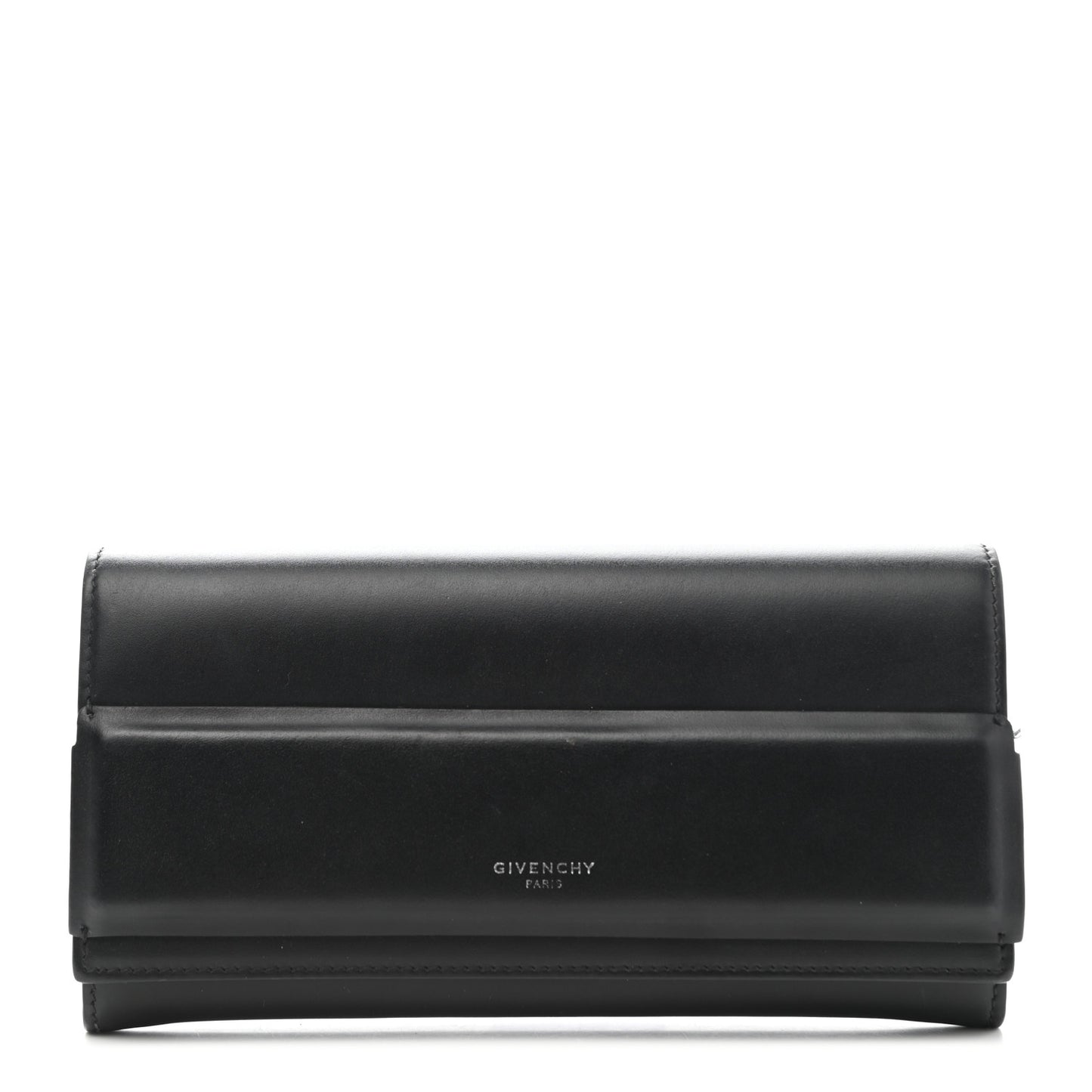 Smooth Calfskin Horizon Continental Wallet Black