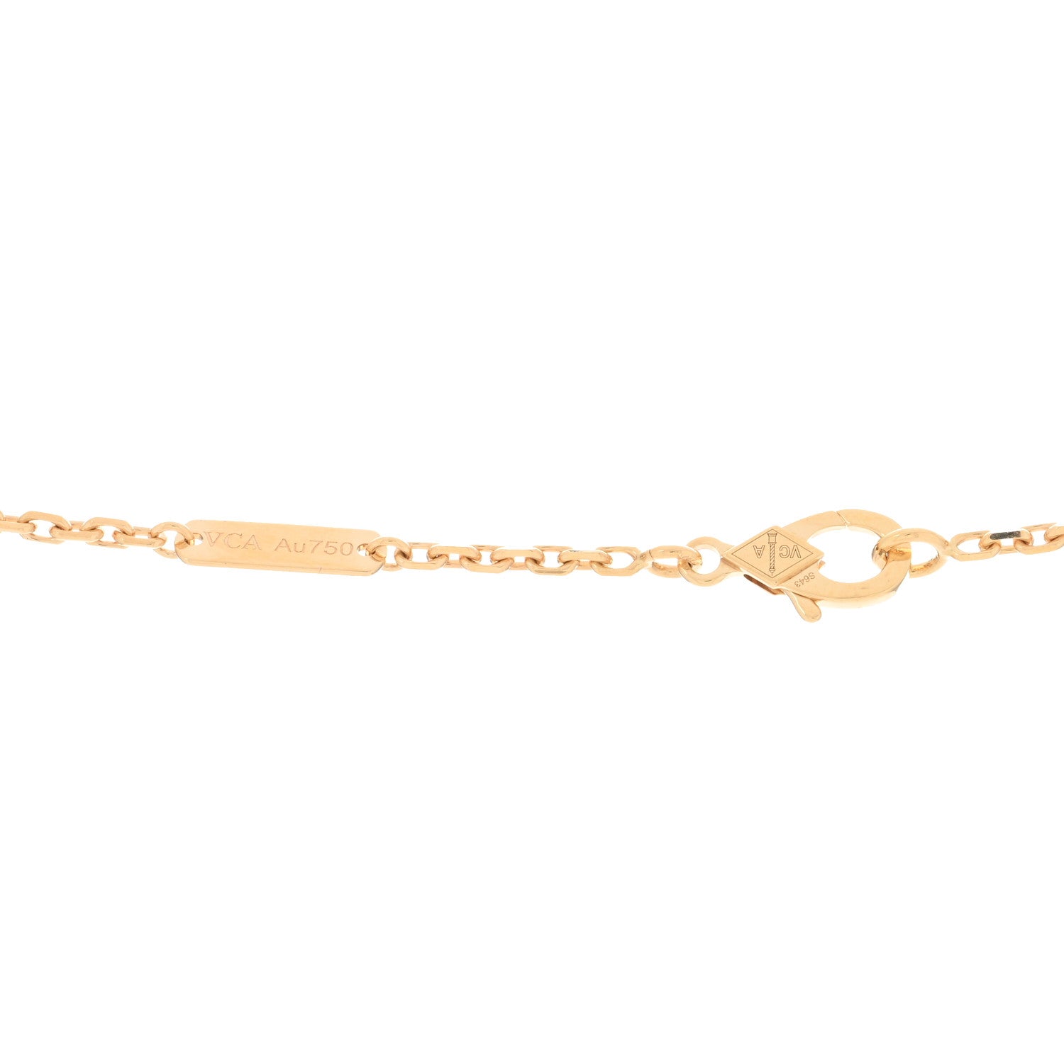 Van Cleef & Arpels 18K Yellow Gold Black Onyx Magic Alhambra Pendant Necklace 3 of 4