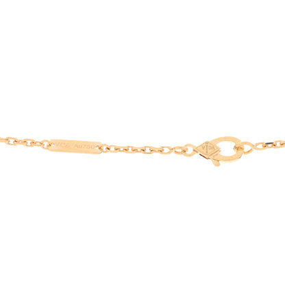 Van Cleef & Arpels 18K Yellow Gold Black Onyx Magic Alhambra Pendant Necklace 3 of 4