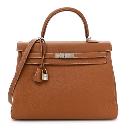 Hermes Togo Kelly Retourne 35 Gold 1 of 15
