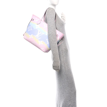 Louis Vuitton Monogram Escale Neverfull MM Pastel 2 of 13