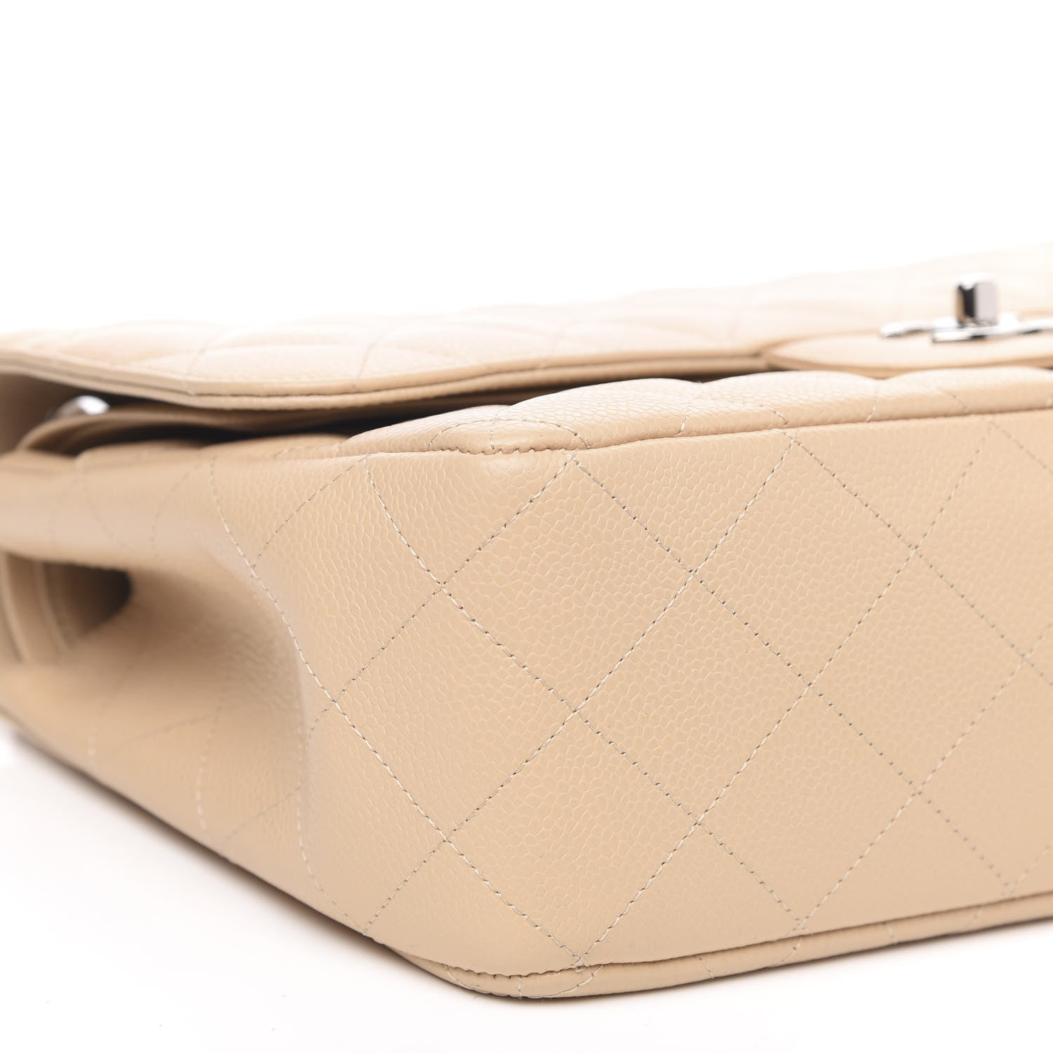 Chanel Caviar Quilted Jumbo Double Flap Beige Clair 8 of 14