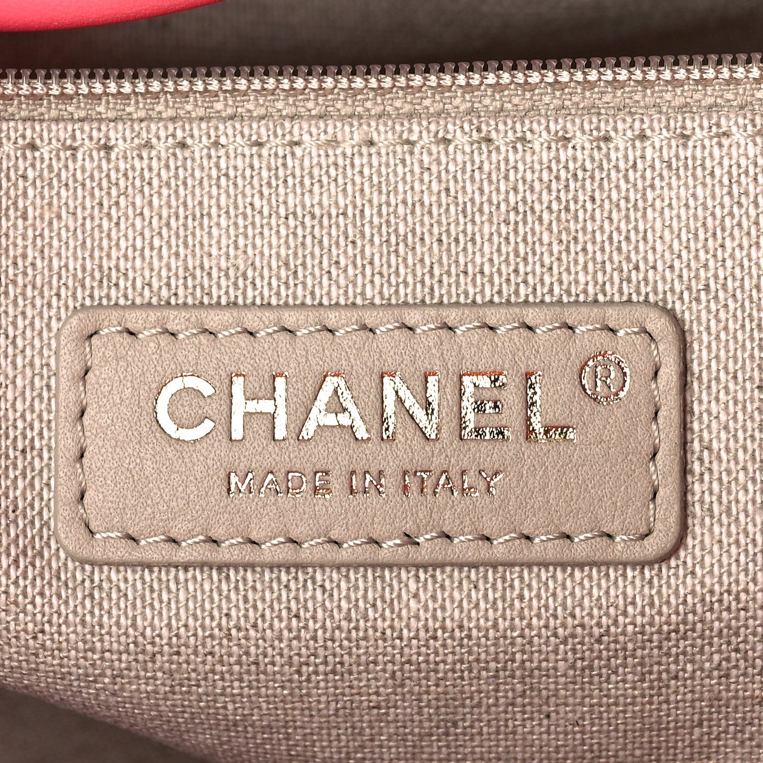 Chanel Calfskin Medium Deauville Tote Coral Pink 7 of 13