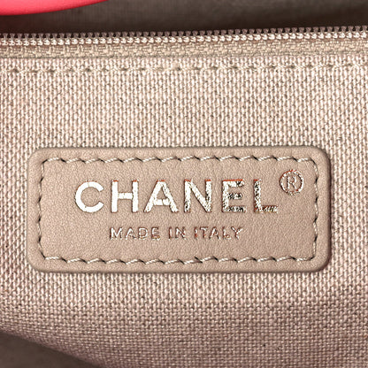 Chanel Calfskin Medium Deauville Tote Coral Pink 7 of 13