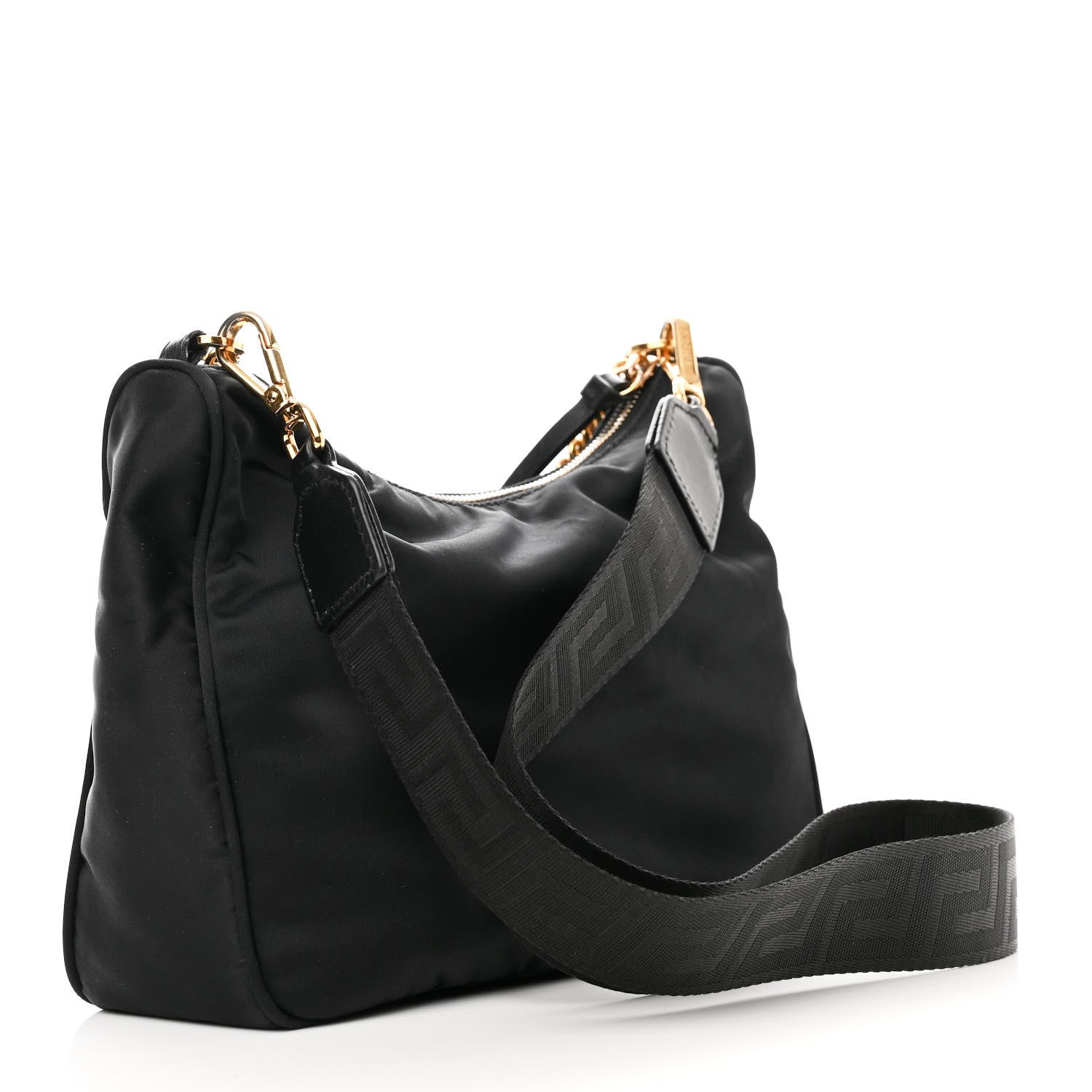 Versace Nylon Medusa Shoulder Bag Black 3 of 10