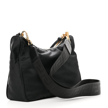 Versace Nylon Medusa Shoulder Bag Black 3 of 10