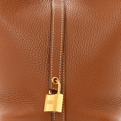 Hermes Taurillon Clemence Picotin Lock 18 PM Gold 8 of 12