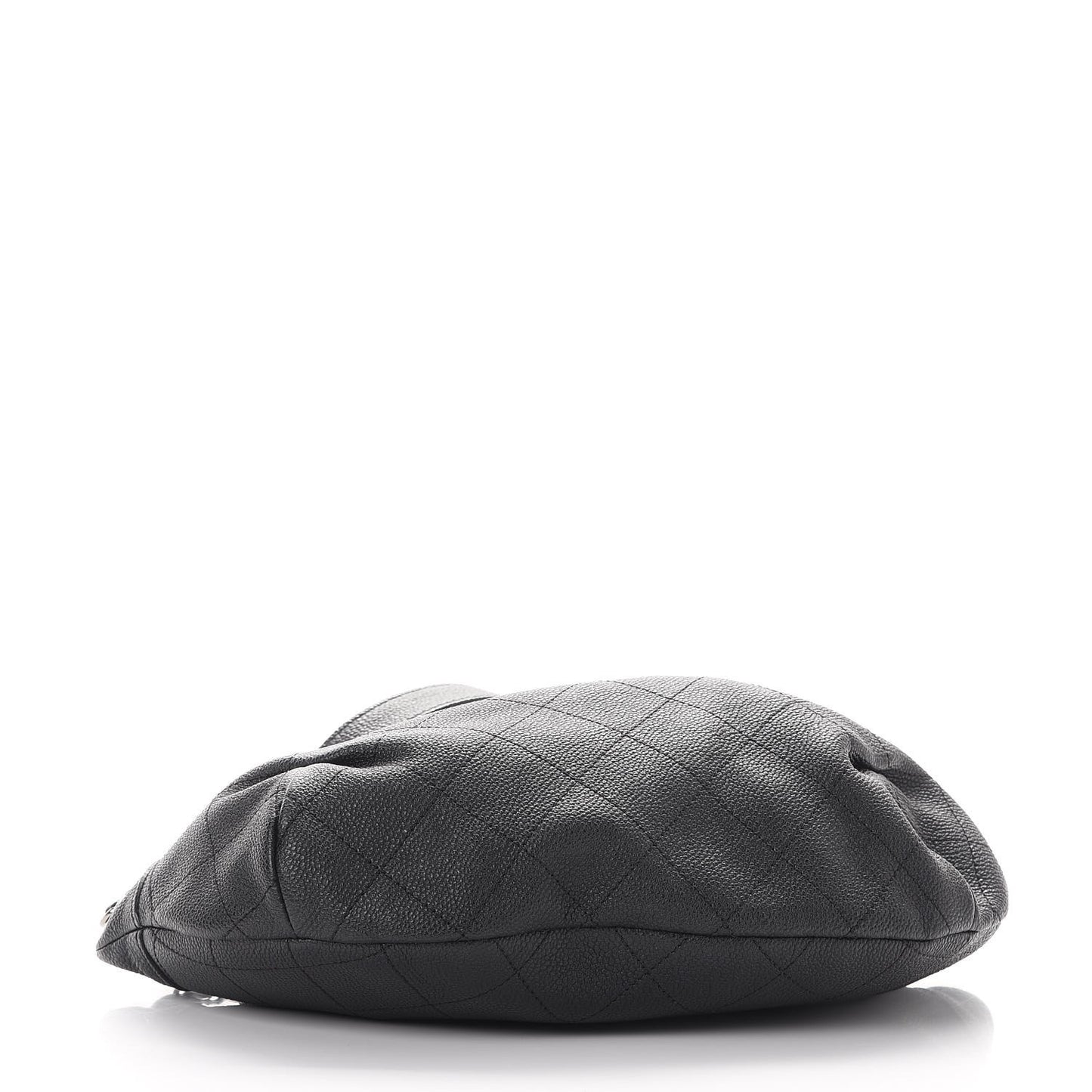 Lambskin Quilted Banane Waist Bag Fanny Pack Black
