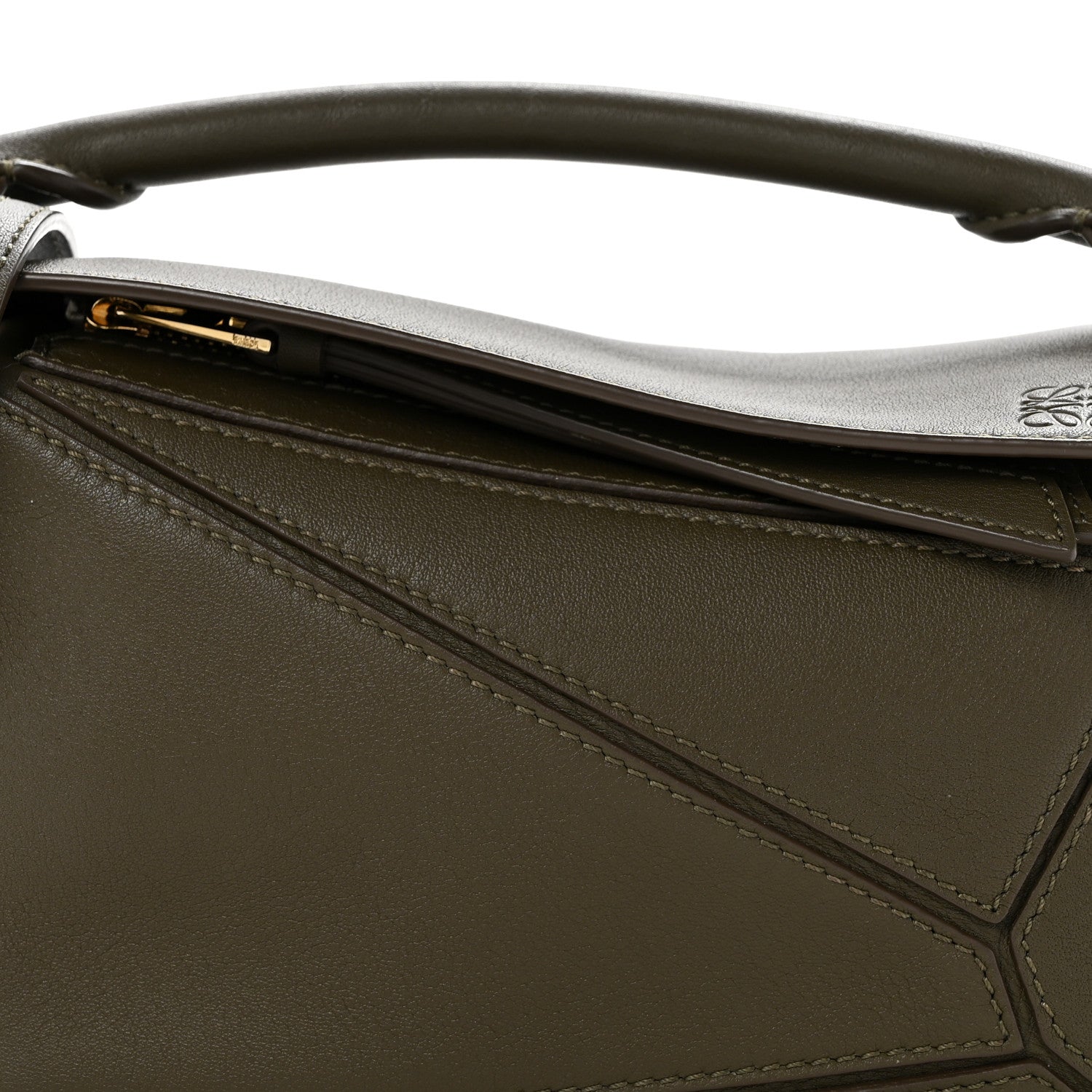 Loewe Calfskin Mini Puzzle Bag Khaki Green 8 of 11