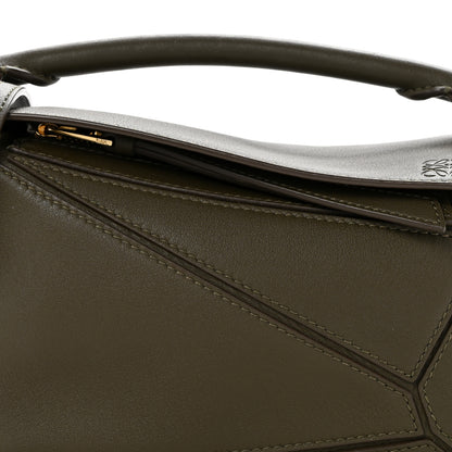 Loewe Calfskin Mini Puzzle Bag Khaki Green 8 of 11