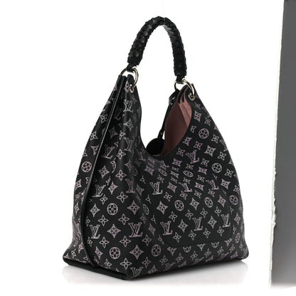 Louis Vuitton Mahina Carmel Hobo PM Black 3 of 9