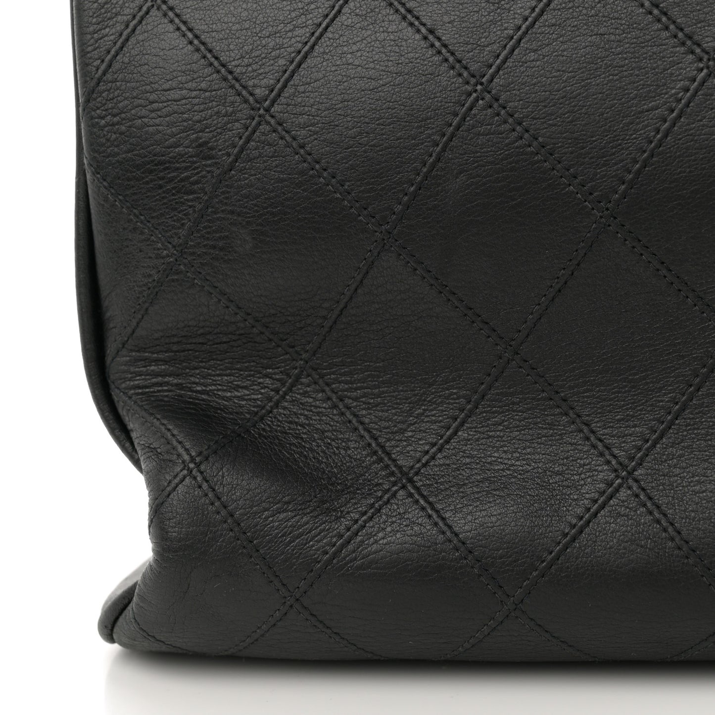 Calfskin Stitched XL Weekender Black