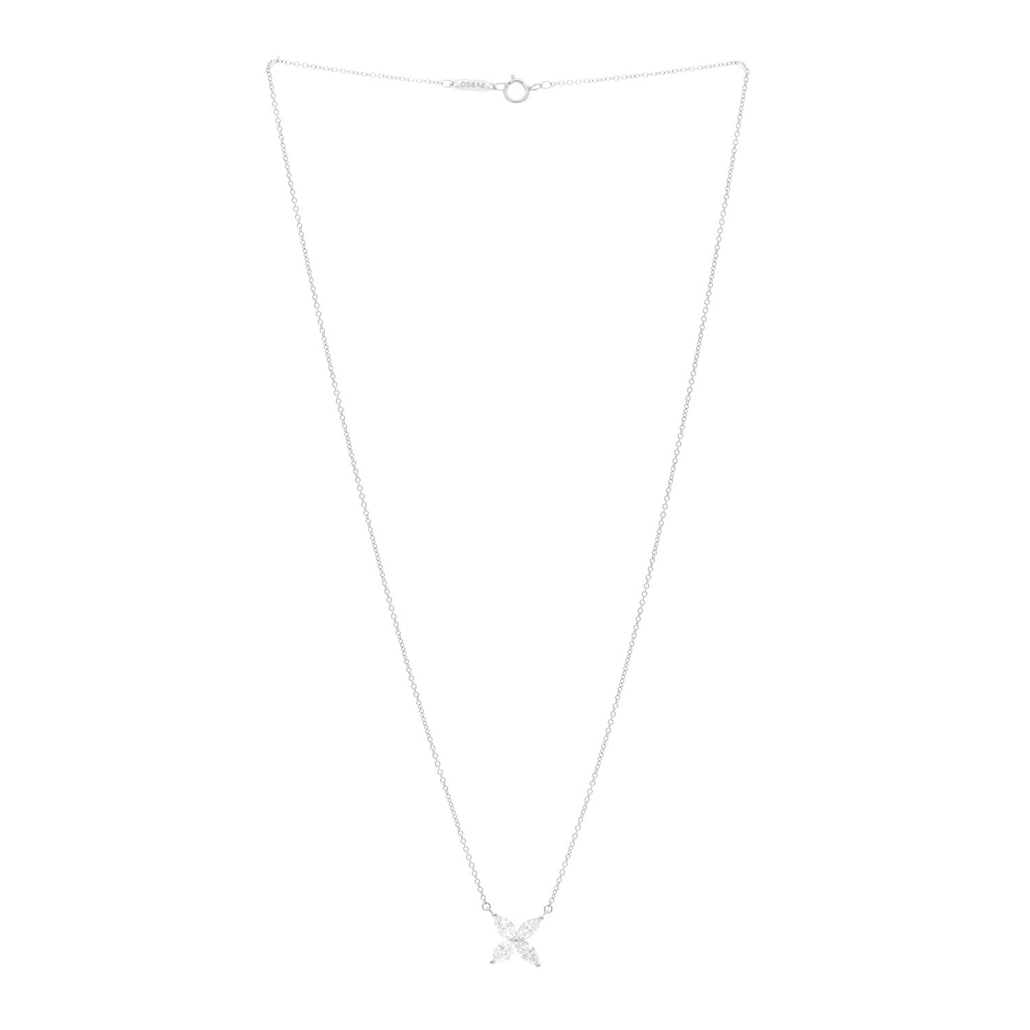 Tiffany Platinum Diamond Large Victoria Necklace 3 of 5