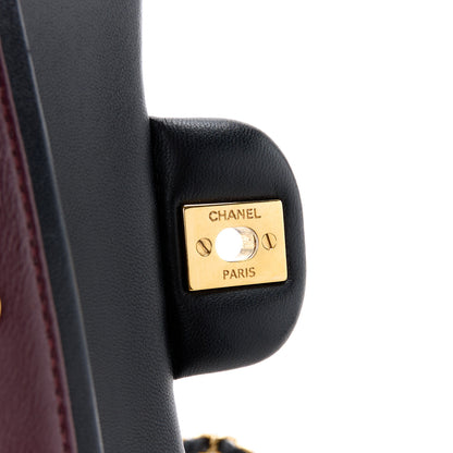 Chanel Lambskin Quilted Medium Double Flap Black 7 of 12