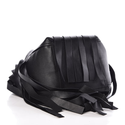 Balenciaga Calfskin XS Fringe Laundry Cabas Black 5 of 9