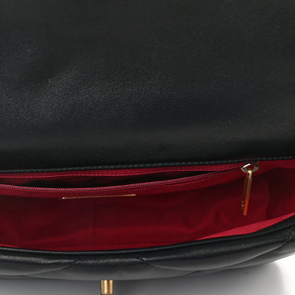 Chanel Lambskin Quilted Medium Chanel 19 Flap Black 5 of 9