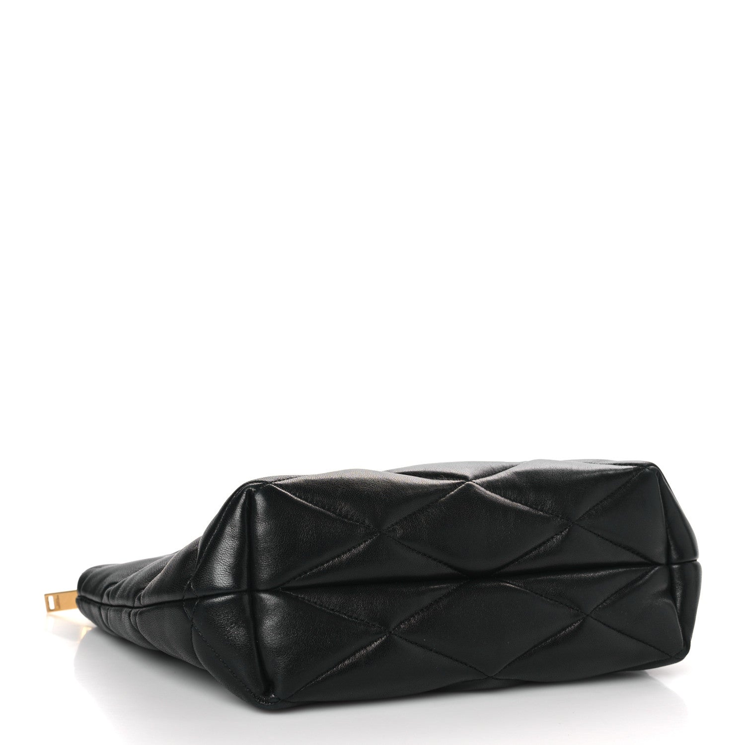 Saint Laurent Lambskin Monogram Medium Sade Puffer Pouch Black 4 of 10