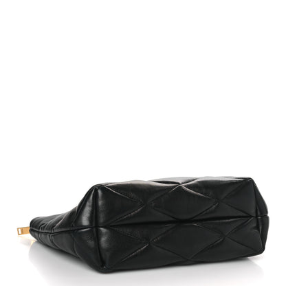 Saint Laurent Lambskin Monogram Medium Sade Puffer Pouch Black 4 of 10