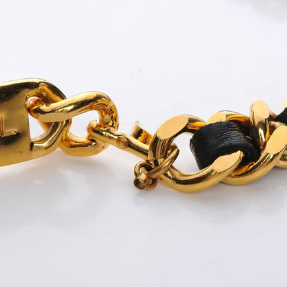 Chanel Lambskin Chain 31 Rue Cambon Medallion Belt Gold Black 5 of 7
