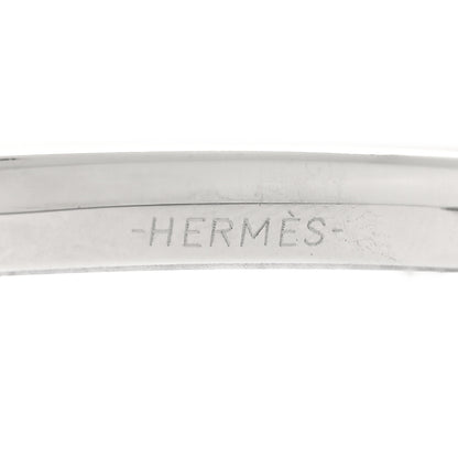 Hermes Palladium Smile 32mm H Belt Buckle Silver 3 of 4