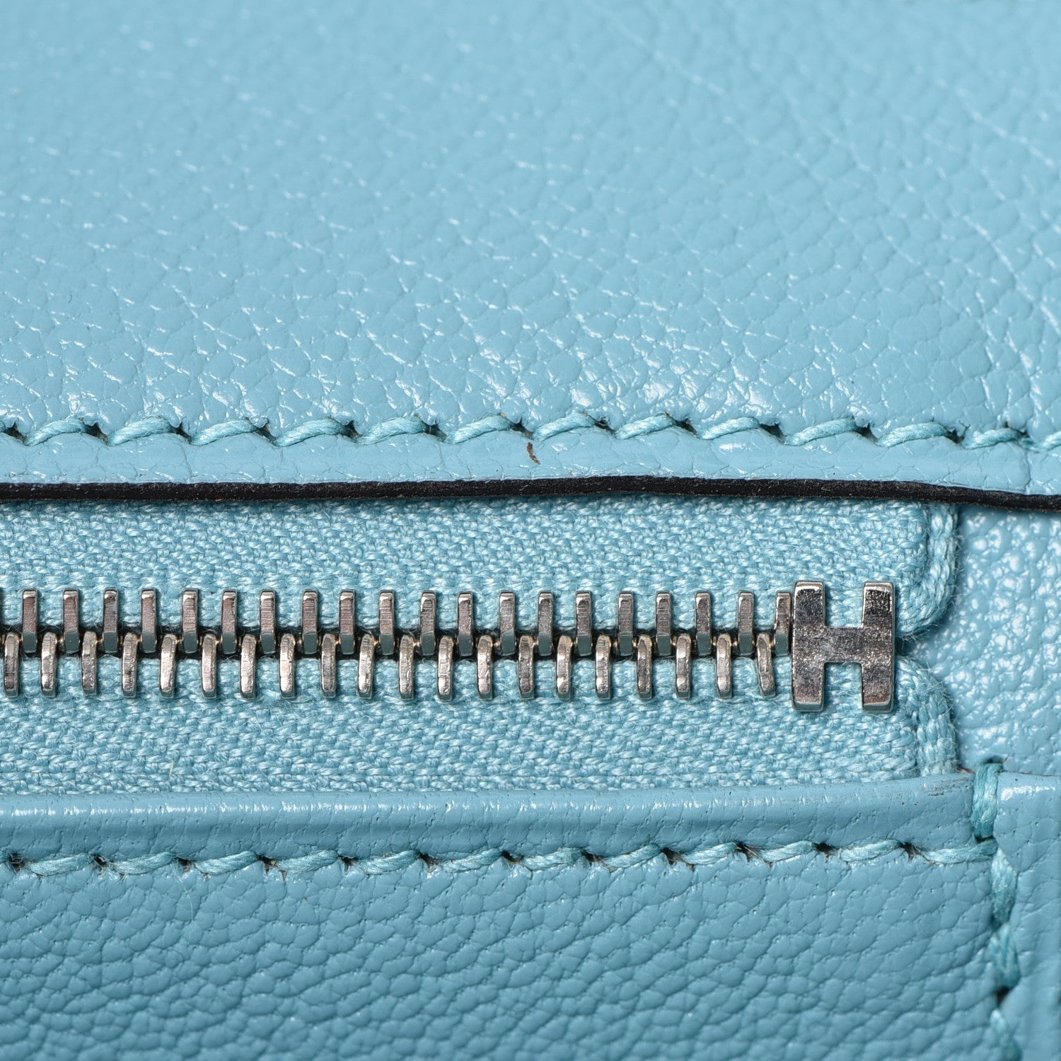 Hermes Taurillon Clemence Birkin 35 Bleu Atoll 21 of 36