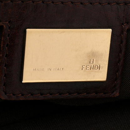 Fendi Zucchino Vitello Mama Baguette Mogano Panna Bruciato 6 of 13