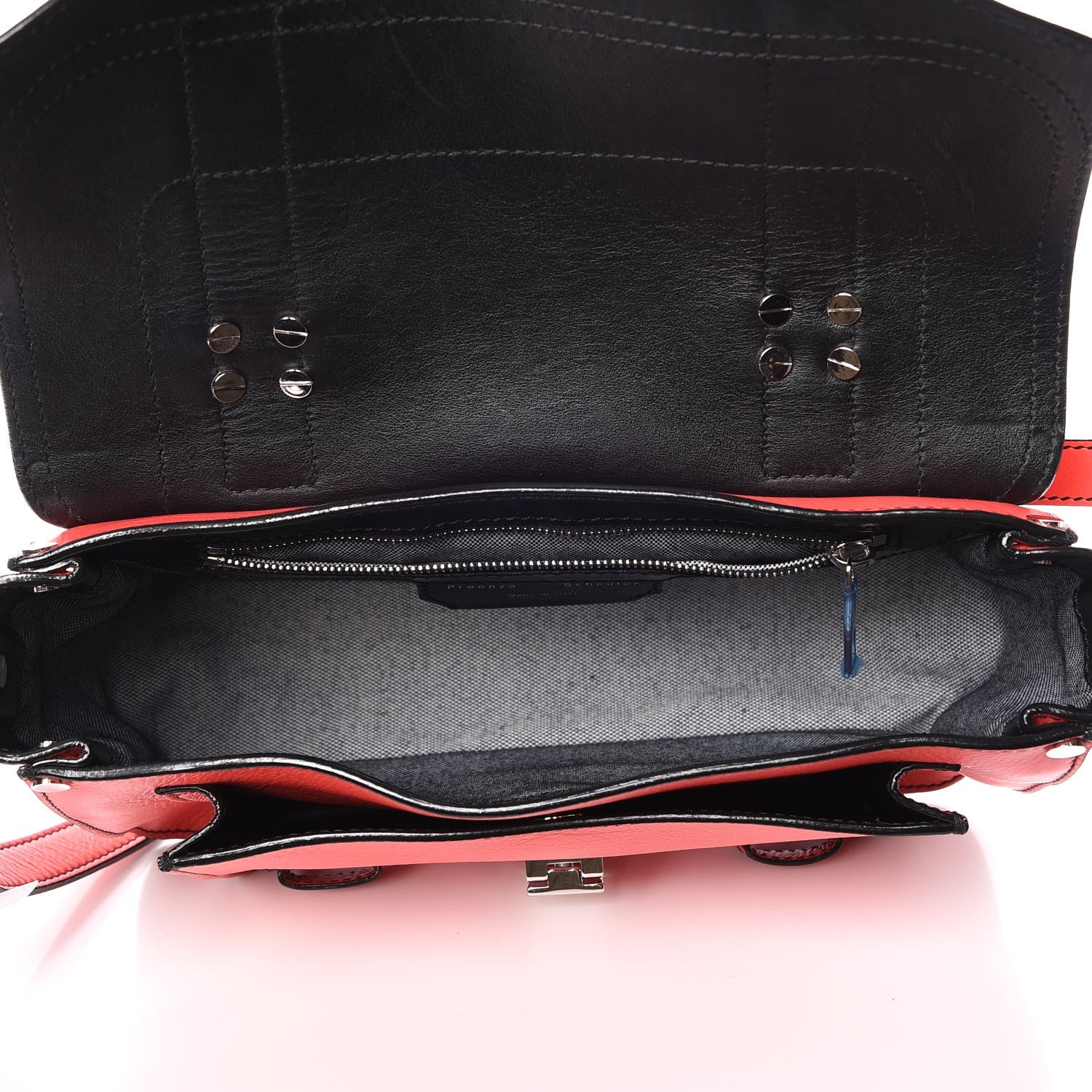 Proenza Schouler Grainy Calfskin Tiny PS1 Satchel Geranium 5 of 8