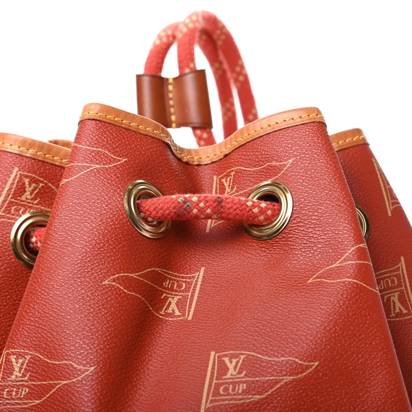 Canvas Americas Cup 1995 Saint Tropez Drawstring Bag Red
