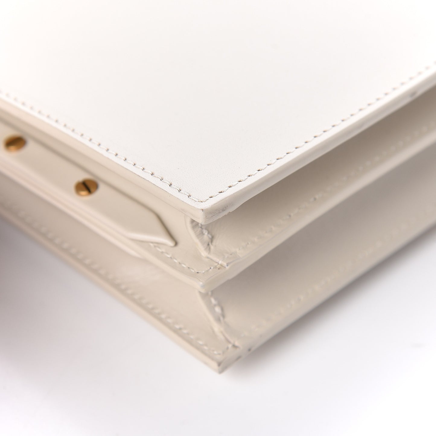 Calfskin Monogram Cassandra Clasp Bag Porcellana