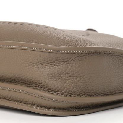 Hermes Taurillon Clemence Evelyne III PM Etoupe 8 of 8