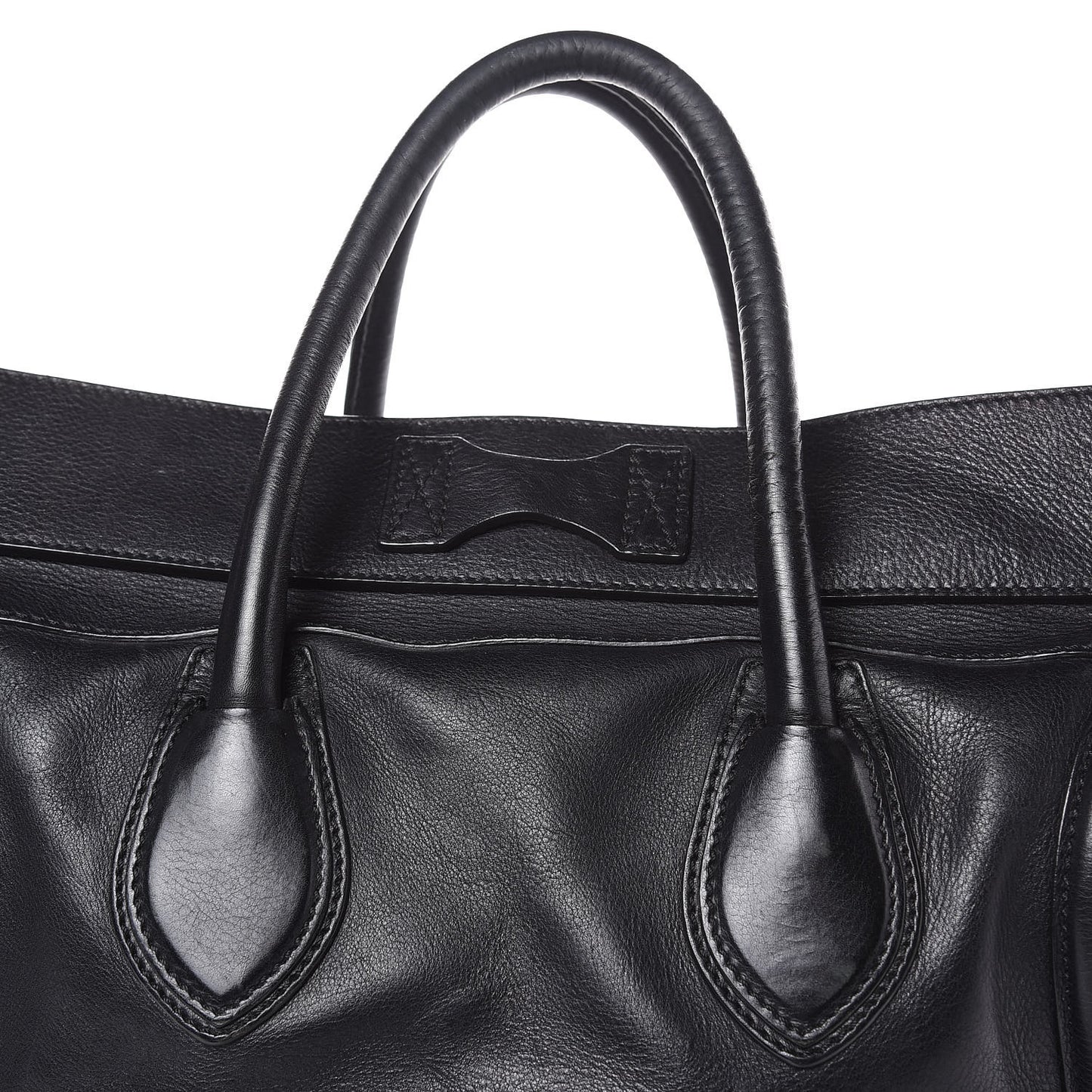 Grained Calfskin Medium Luggage Black