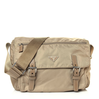 Prada Nylon Vela Sport Messenger Bag Cammello 1 of 12