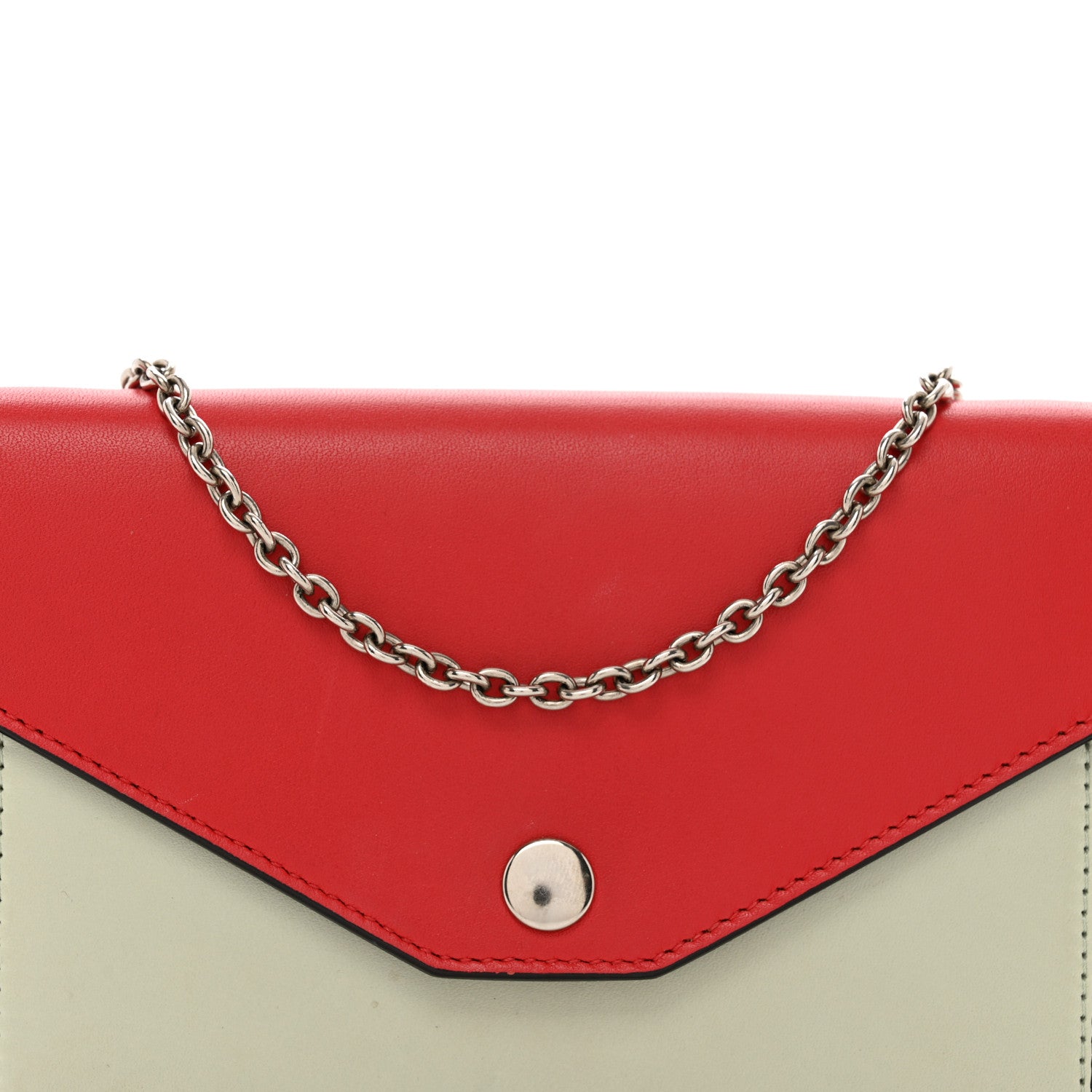 Celine Shiny Calfskin Clutch on a Chain Multicolor 5 of 12