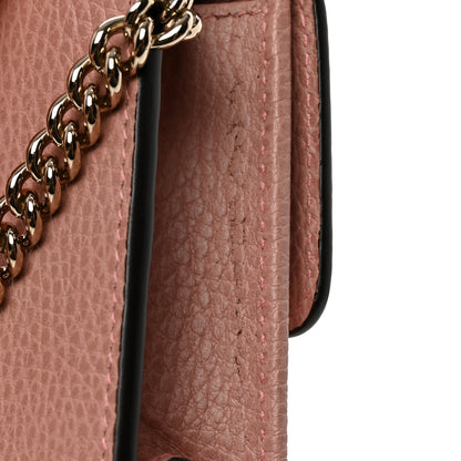 Gucci Dollar Calfskin Interlocking G Chain Wallet Soft Pink 8 of 9
