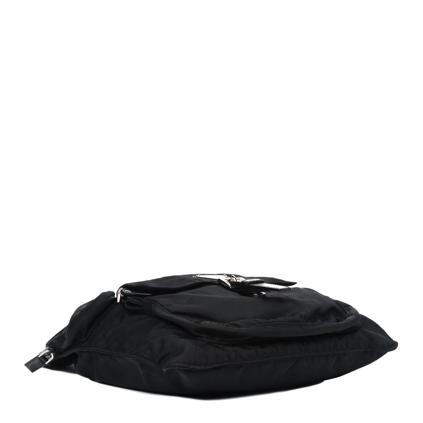 Nylon Tessuto Vela Messenger Bag Black