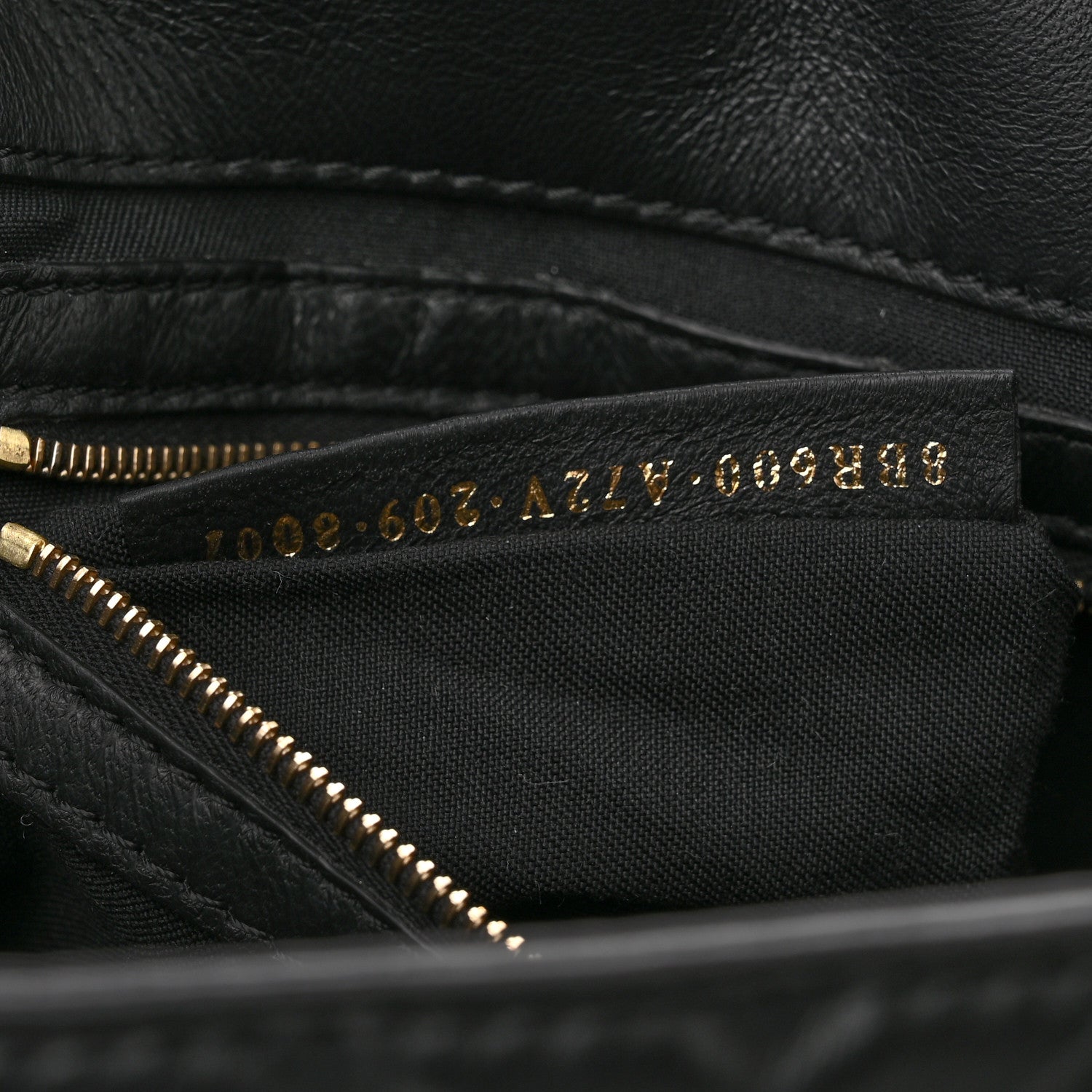 Fendi Nappa FF 1974 Embossed Baguette Black 4 of 7