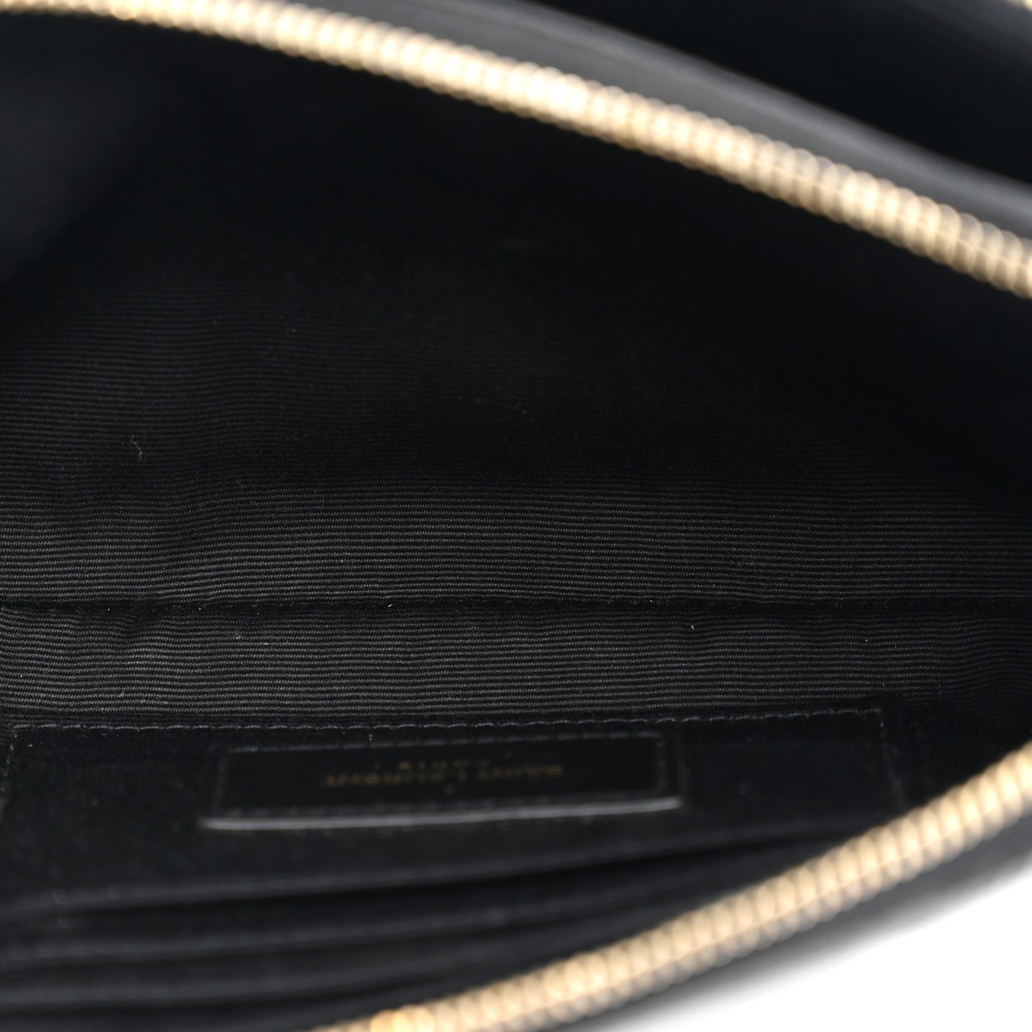 Grained Lambskin Quilted Mini Becky Double Zip Bag Black