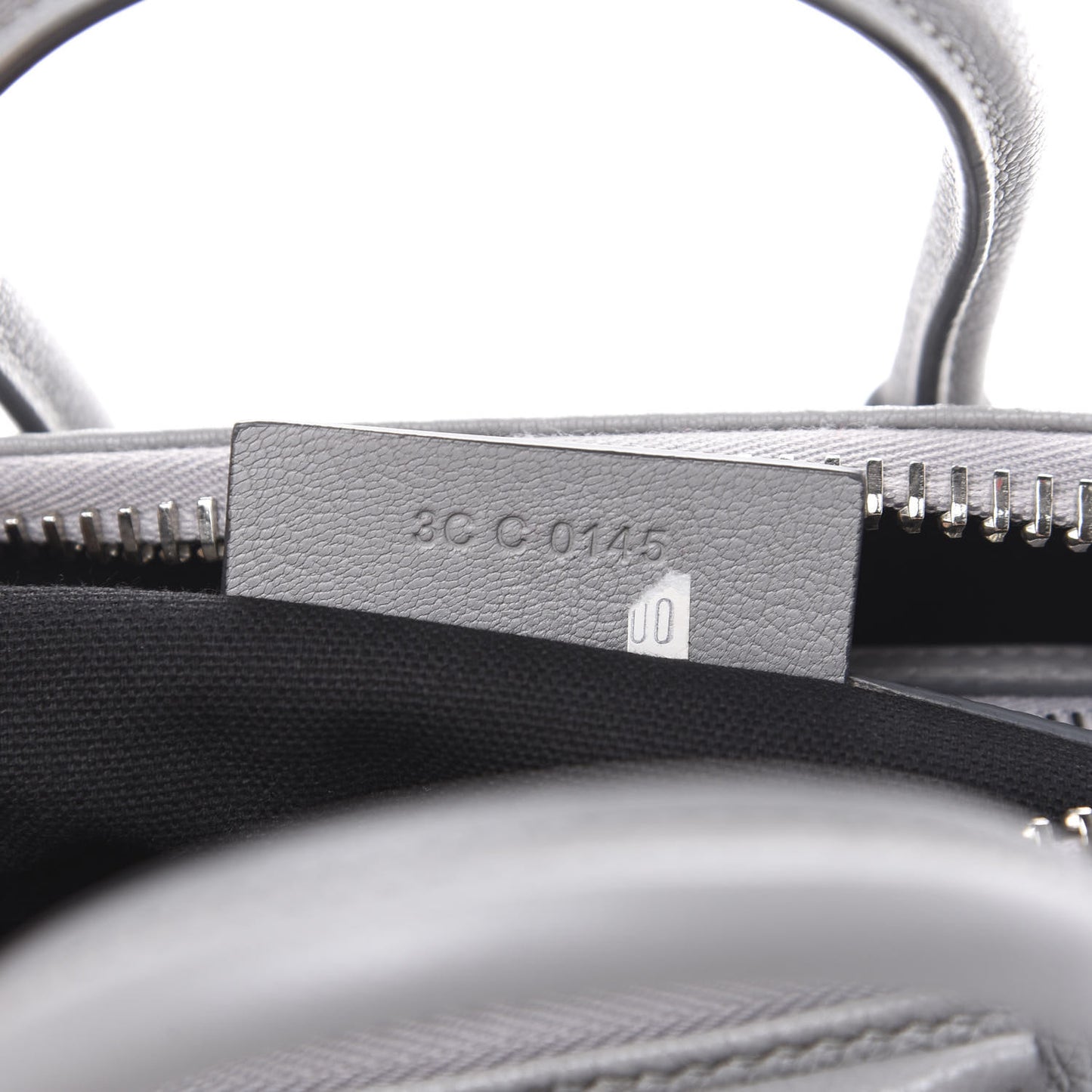 Sugar Goatskin Mini Antigona Pearl Grey