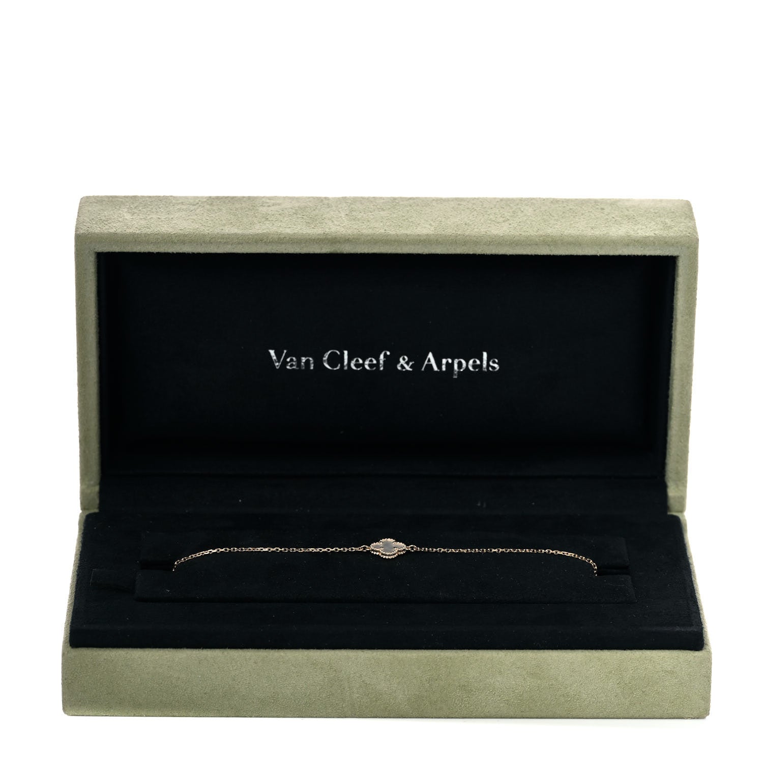 Van Cleef & Arpels 18K Yellow Gold Mother of Pearl Sweet Alhambra Bracelet 7 of 7