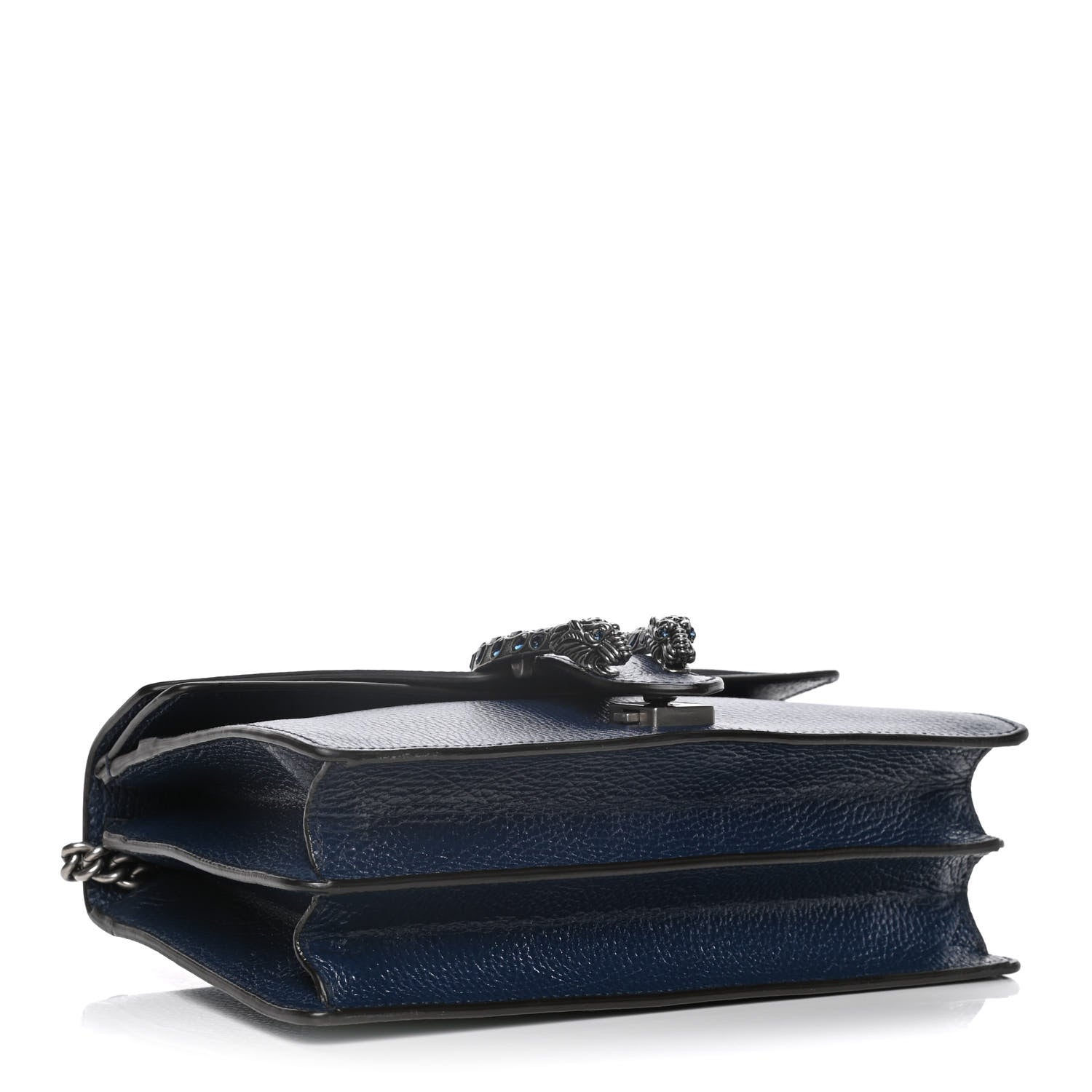 Gucci Dollar Calfskin Crystal Small Dionysus Shoulder Bag Blue Agata Montana Sapphire 4 of 12