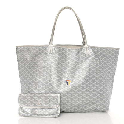 Goyard Goyardine Precious Metals Saint Louis GM Silver 3 of 13