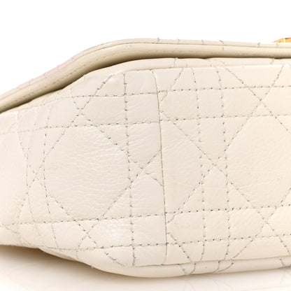 Christian Dior Calfskin Cannage Small Caro Bag Ivory 9 of 12