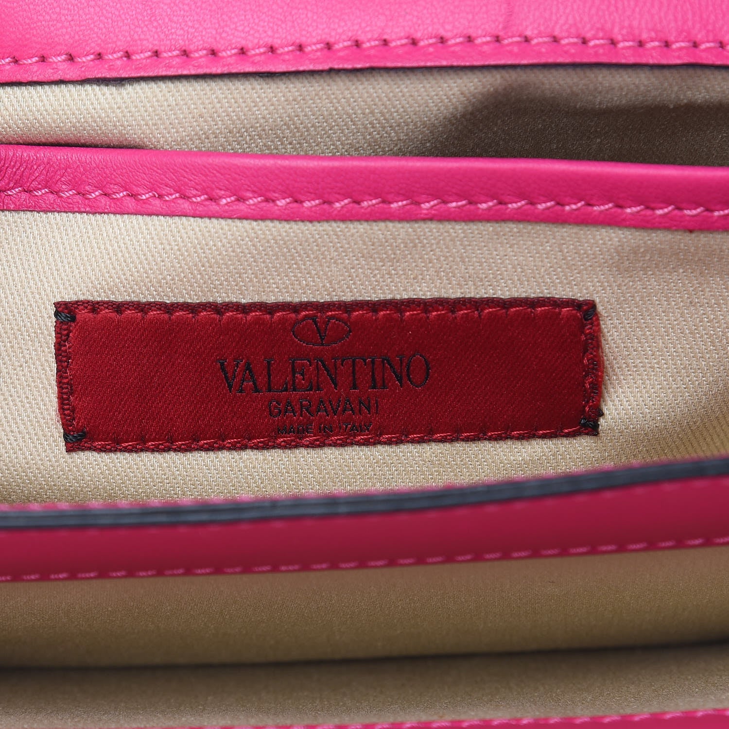 Valentino Garavani Calfskin Va Va Voom Shoulder Bag Pop Fuxia 6 of 12