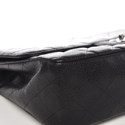 Chanel Caviar Quilted Jumbo Single Flap Black 11 of 15