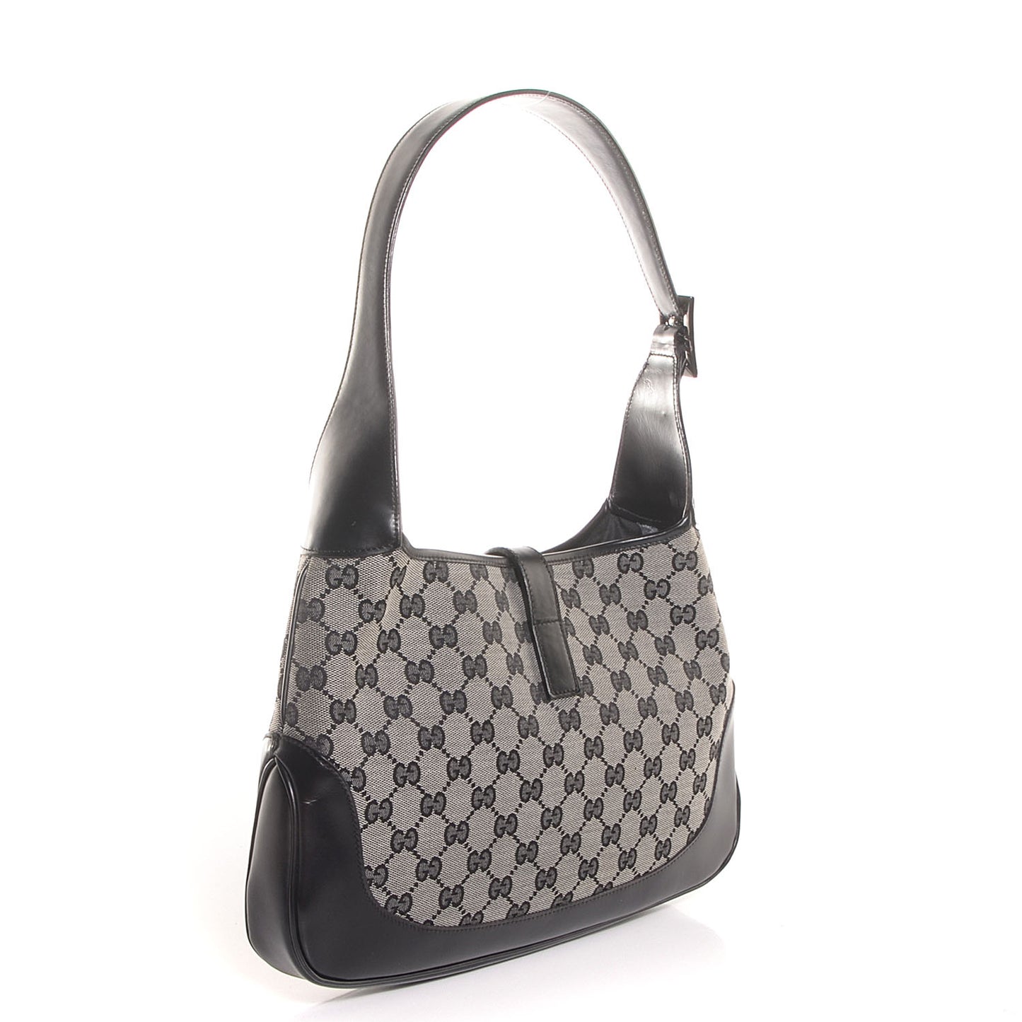 Denim Monogram Small Jackie O Hobo Black